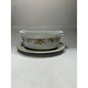 Vintage Nitto Melrose #4801 Gravy Boat with Attached Underplate -Discontinued